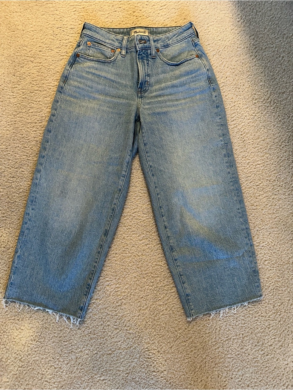 Madewell wide leg crop jeans